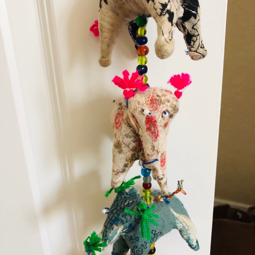 World Market Boho Elephant Hanging Decor